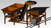 The ground material-mixing and loading station