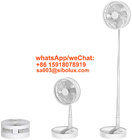 Portable Desk/Table fan/Adjustable Height Foldable Fan Pedestal Stand Floor Fan/ rechargeable battery and USB charge