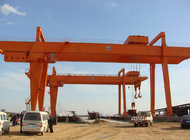 Double girder mobile gantry crane 100 ton heavy lifting machinery