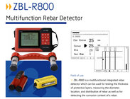ZBL-R800 integrated concrete rebar scanner rebar locator  concrete reinforcement detector