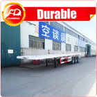 3 axle 20ft flatbed semi trailer , flat bed trailer , 40ft container flatbed trailer for sale