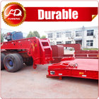 China ShanDong detachable gooseneck lowbed ,hydraulic duty tri-axle lowbed semi trailer