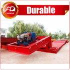 front loading 120Tons 4 axles flatbed semi-trailer with detachable gooseneck