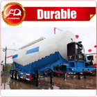 Mechanical suspension 45cbm bulk cargo transport semi trailer/ 4-axles bulk powder trailer/ dry bulk cement for sale