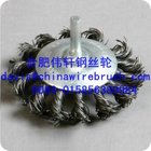 Knotted Wire Bevel Brush With Shaft