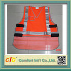 Mesh Polyester LED Reflective Safety Vests / Safety Jacket High Visibility Red / Yellow / Green