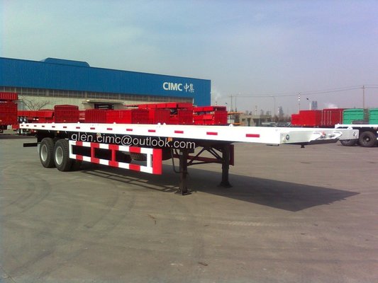 China 2-Axles Flatbed Container Semi-trailer-40ft supplier