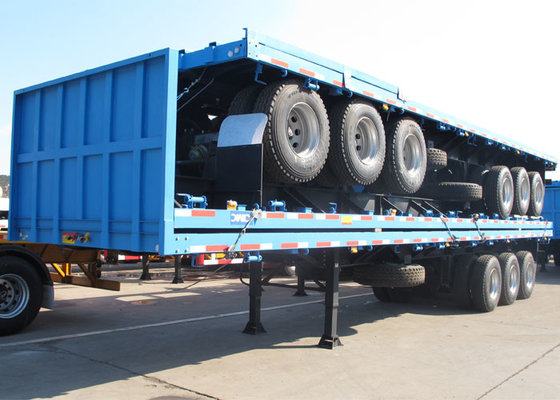 CIMC 40 ft flatbed trailer for container transporting high bed trailer 20 ft hi trailers for sale