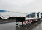 CIMC 65 ton new gooseneck low bed tri-axle low bed transport loader  trailers with spring ladder for sale