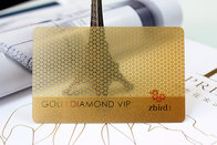 2018 Hot Sell Laser Gold PVC Business Card