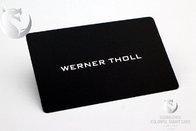 Premium quality plated black metal magnetic stripe credit card