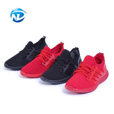 China Light Weight Sports Shoes Lace-up Mesh Fabric Shoes For Ladies supplier