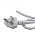 CCC approval Chinese power cord with white flexible cables 10A 250V