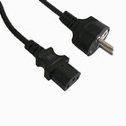 VDE power supply cord, European cord set with Schuko plug and C13