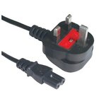 UK C7 power input cord, BS/ASTA approved power cord with fused plug