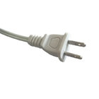 China 2 prong power cord plug, PVC insulated and coated Chinese 2-core power cables
