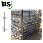 The solar panel support base helical pile screw anchor