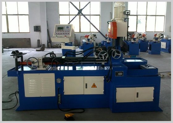 China Full Hydraulic Automatic Pipe Cutting Machine Two Way Clamps Low Noise supplier