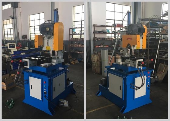 China Custom Semi Automatic Pipe Cutting Machine Two Way Clamps Low Noise Low Pollution supplier
