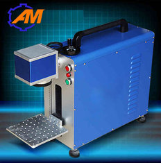 China AMAN laser 10W 20W 30W portable mini fiber laser marking machine price supplier