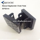 80x62mm Edgebander Track Pads Conveyor Chain Pads for BIESSE Edgebanding Machine