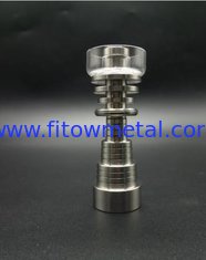 China 6 in 1 Quartz / Titanium Hybrid Domeless Nail gr2 supplier