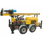 Manufacturer of DFQ-150W 150m Trailer Rock DTH down-to-hole Water Borehole Drilling Rig Machine