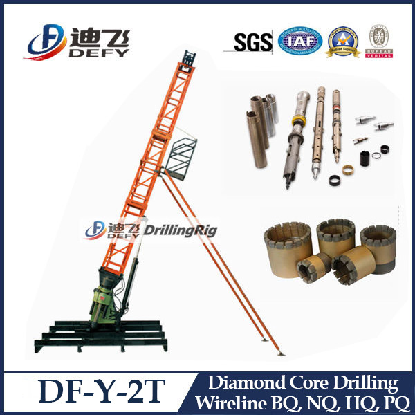 DF-Y-2T Diamond Core Drilling Rig with Angle Adjustable Stand