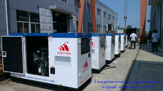China Silent Type Diesel Generator Sets powered by Perkins engine supplier