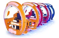 Laser Riding Car Games For Kids Best quality amusement park LED le bar car rides with lowest price