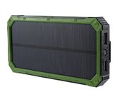 Hot selling outdoor portable charging power bank with  torch and solar panel recharging