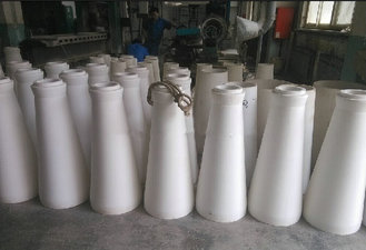 Well resistant alumina ceramic cone tube