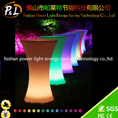 Polyethylene LED Lighting Furniture / Glowing Cocktail table for party &amp; exhibition