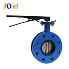 U Type Double Flange Butterfly Valve with Lever Operator