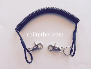 China High quality strong retractable stretchy coiled tooling lanyard rope string protection supplier