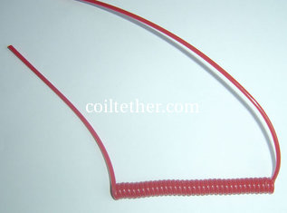 China Custom size request red plastic high quality China spring string coil cord tool lanyard supplier
