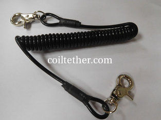China Mini order quantity factory direct produce customized request black coiled tool lanyards supplier
