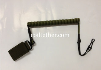 China Durable army green customized strongest police pistol retention lanyard retainer accessory supplier