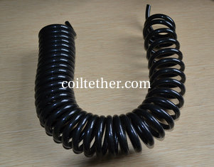 China 6mm Cord Diameter Big Coil Spiraling Custom Tether Lanyard Holder supplier