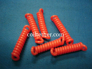 China Red Flexible Safety Line Stopdrop Small Mini Spring Coil Cord Ropes supplier