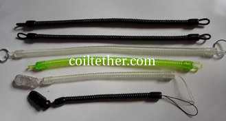 China Colored Plastic Swivel Spring Key Holders w/Split Ring, Plastic Alligator Clip, Cellphone Loop supplier