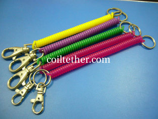 China ID Coil Key Chain Hot Selling Promotional Lanyard Gift Good Leash Tether Chains supplier