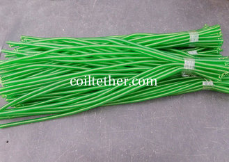 China 5Metre Green Flexible Safety Line Coiled Lanyard without Hook supplier