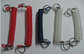 Solid Black/Red/Clear Bungee Spiral Key Ring Holders Cheap Price OEM Making supplier