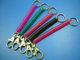 Custom Pantone Colors Spiral Coil Key Chains w/Metal Snap Clip and 12mm Split Ring supplier
