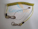 Custom Special Solid Green Steel Cable Core Spiral Coil Tool Lanyard Reduce Lossing Risk supplier