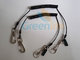 0.8 Steel Wire Inside Best PU Jacket Spring Coiled Protective Lanyard Tether w/Custom Logo Tag supplier