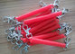 Custom Rose Color 2.5x12x120mm Plastic Spring Key Coil w/Trigger Hooks on Both Ends supplier