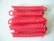 Traslucent Red Short Length Plastic Sprial Key Coil Tether Part Ready for Connecting supplier