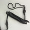 Plastic Slim Black Color Cheap Retainer Spring Coiled Lanyard Pen Holder Connector supplier
